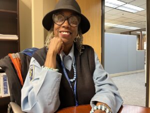 Photo of operator Joyce Adams-Watkins