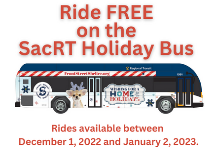 Ride FREE on the SacRT Holiday Bus 440x340